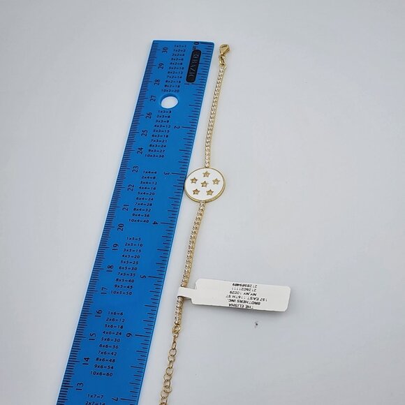 New Sterling Silver 925 Multi Star Link Bracelet – Modern Celestial Design - Picture 5 of 8